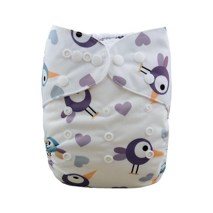 Baby Reusable Cloth Diaper with Microfiber Insert — One Size Fits All