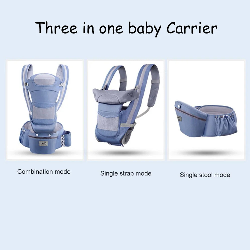 Ergonomic Baby Carrier with Hip Seat — 3-in-1
