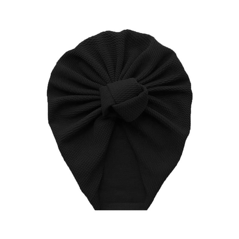 Baby Girl Flower Turban Hat — Newborn Cap Bonnet