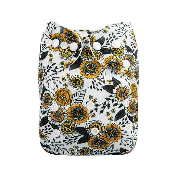 Baby Reusable Cloth Diaper with Microfiber Insert — One Size Fits All