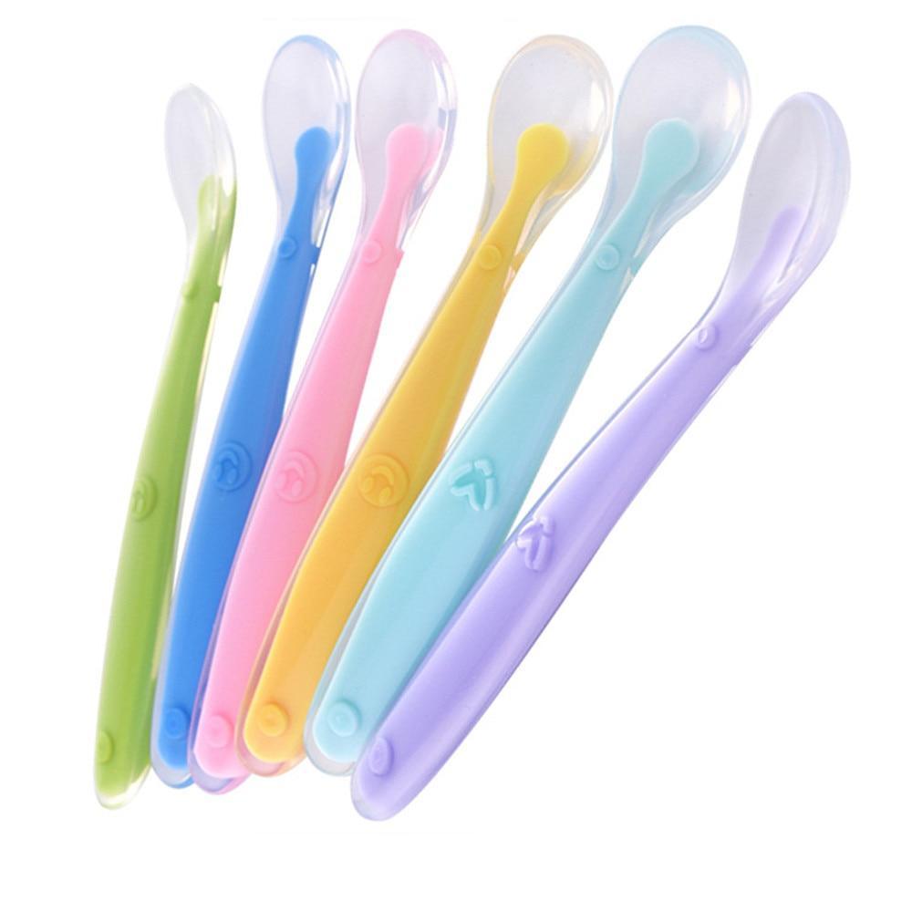 Baby Soft Silicone Spoons — Candy Color Set