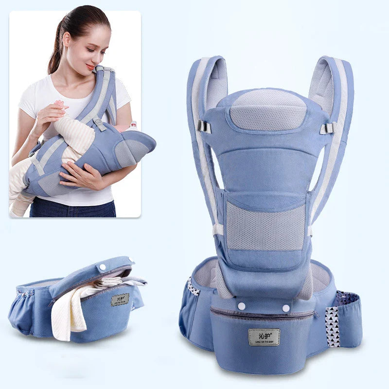 Ergonomic Baby Carrier with Hip Seat — 3-in-1