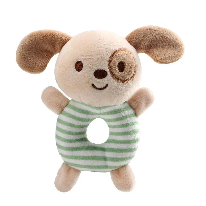 Baby Rattle Toys — Cartoon Animal Plush Hand Ring