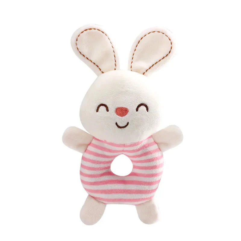 Baby Rattle Toys — Cartoon Animal Plush Hand Ring