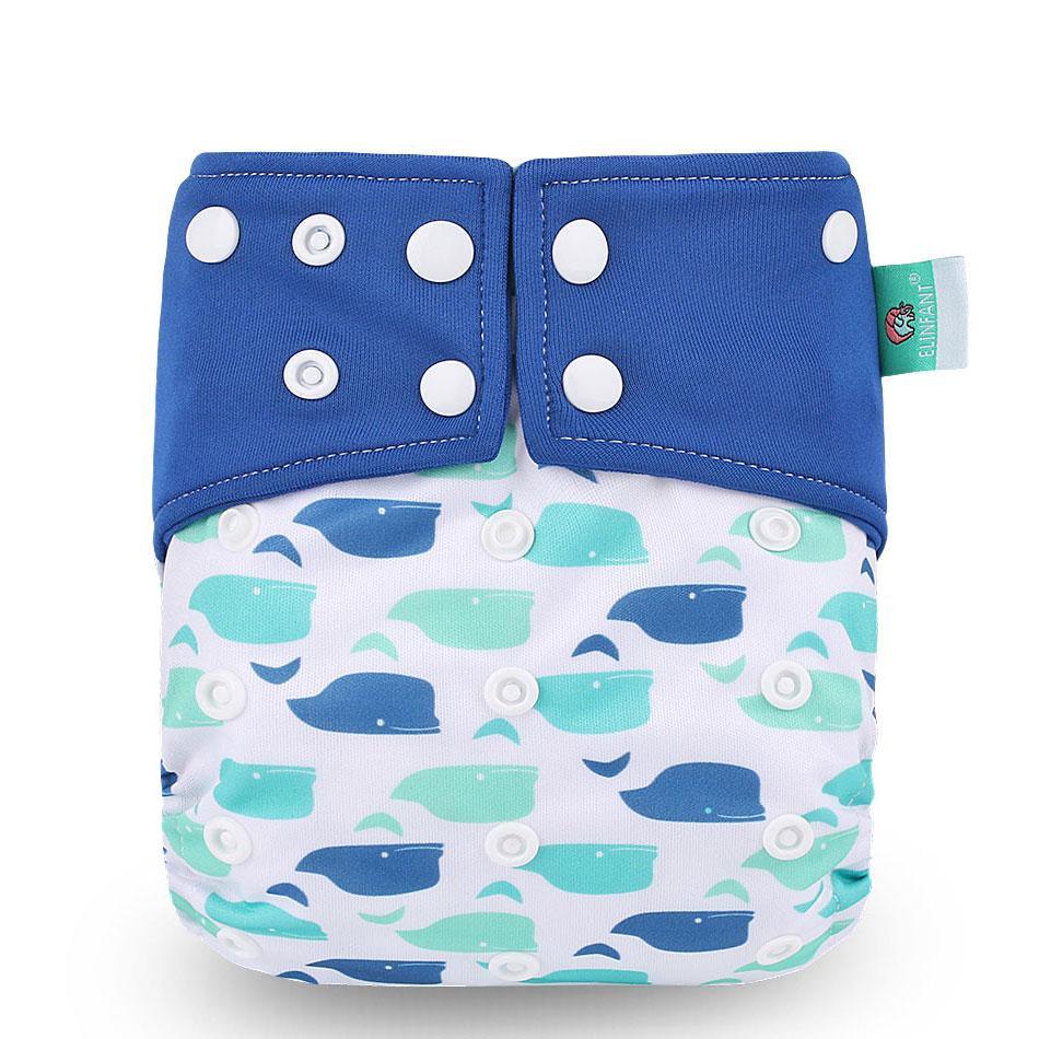 Eco-Friendly Reusable Cloth Diaper — Cartoon Owl Print