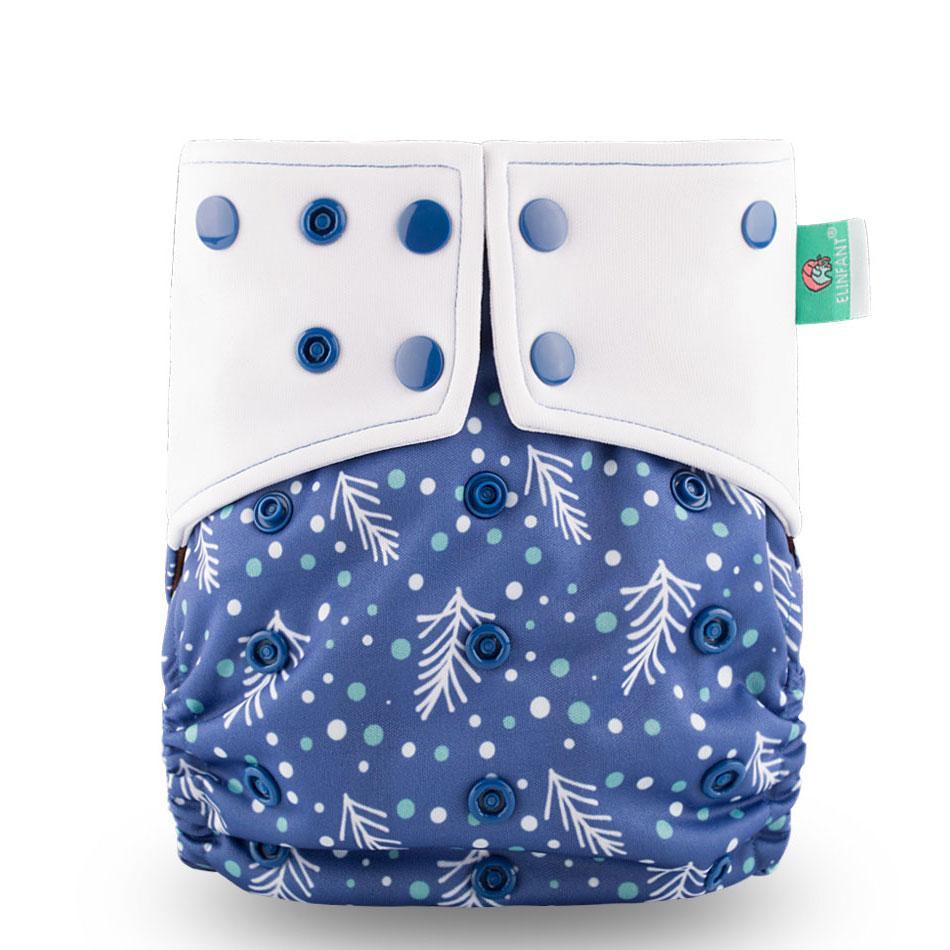 Eco-Friendly Reusable Cloth Diaper — Cartoon Owl Print