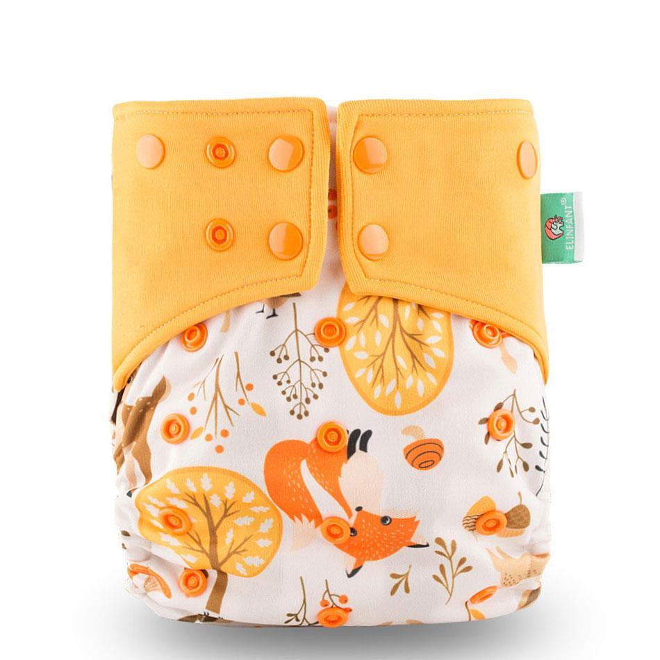 Eco-Friendly Reusable Cloth Diaper — Cartoon Owl Print